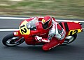 Randy Mamola, riding his Cagiva C589 at the 1989 Japanese GP.