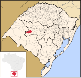 São Vicente do Sul – Mappa