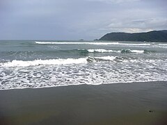 Baler Bay viewed from Outer Banks popular Labasin-Sabang Beach (Sitio Labasin, Sabang Baler, Aurora)[4]