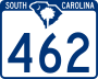 South Carolina Highway 462 marker