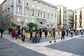 Plaça Sant Jaume and the Palau de la Generalitat de Catalunya