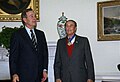 Strom Thurmond being honored with the Presidential Medal of Freedom by George Bush in 1993