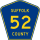 County Route 52 marker