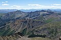 Taylor Peak (left) and Star Peak (right) seen from Castle Peak. Greg Mace Peak centered below.