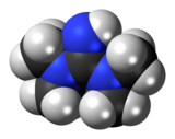 Spacefill model of 1,1,3,3-tetramethylguanidine