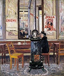 Intérieur du café Degrève, 1920 Collection privée