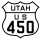 U.S. Route 450 marker