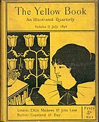 The Yellow Book Dessin de couverture par Aubrey Beardsley (1894).