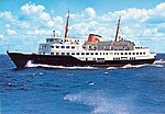 Öresundsbolagets ”stora båt” M/S Ørnen, byggd 1962. Trafikerade Malmö–Köpenhamn 1962–1980.