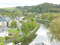 L'Aulne : vue vers l'amont depuis la butte de la chapelle Notre-Dame.