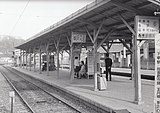 1968年の秋 二子玉川園駅砧線ホームにて