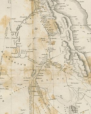 Map by Johann Ludwig Burckhardt (1819)