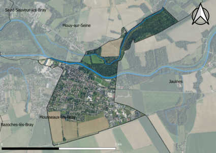 Carte orhophotogrammétrique de la commune.