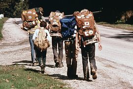 Boy Scouts Hiking the Cuyahoga Trail