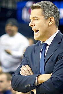 Coach Tony Bennett of the Virginia Cavaliers men's basketball team