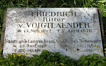 Sépulture de Voigtländer dans le cimetière Saint-Magne et de la cathédrale de Brunswick (de).