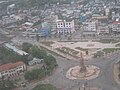 Cà Mau city downtown viewed from the air