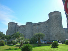 Castello Ursino (1239-1250) en Catania (Sicilia)