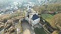 Vue aérienne du châtelet depuis le nord