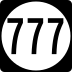 State Route 777 marker