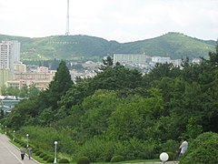 Forested slopes around Kaesong