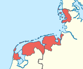 Región geográfica de Frisia.