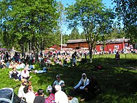 Festa do verão, celebrada na área ao ar livre