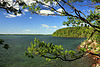 View from the shore of Wellesley Island in Wellesley Island State Park.