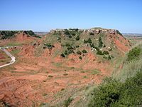 Gloss Mountains in Oklahoma