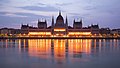 Hungarian Parliament Building, dawn