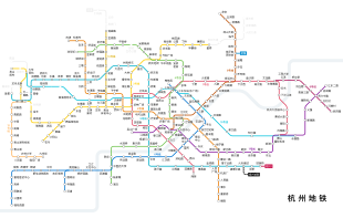 Hangzhou Metro Simplified Map