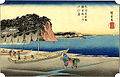 歌川広重『由比ヶ濱』（1834年頃）