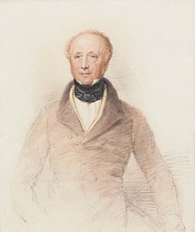 Portrait of Horace Smith by an unknown artist watercolour, circa 1840