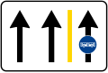 Bus lane on urban road (example)