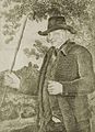 Image 45John Metcalf, also known as Blind Jack of Knaresborough. Drawn by J R Smith in The Life of John Metcalf published 1801. (from History of road transport)