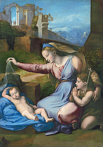 Madonna with the Blue Diadem, by Raphael and Gianfrancesco Penni (edited by Dcoetzee)