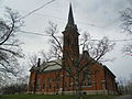 Lima Presbyterian Church (former Congregational Church), circa 1873.