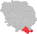 Communes de la Creuse membres de Haute-Corrèze Communauté.