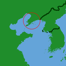 map of Liaodong Peninsula