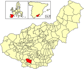 Localisation de Los Guájares