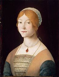 Femme au collier de perles, 1485-95 Beaux Arts de Boston