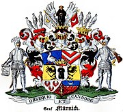 Wappen der russischen Grafen Münnich (1741)