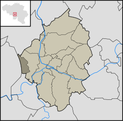 Location in the municipality of Charleroi