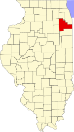 Will County's location in Illinois