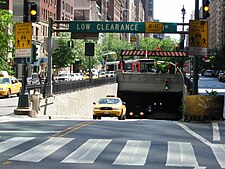 North end, before the tunnel was converted to one-way northbound