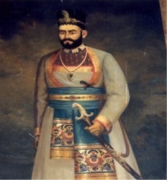 Colour portrait of Nawab Sayyid Muhammad Saeed Khan Bahadur Rohilla of Rampur