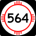 State Road 564 marker