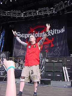 Phil Anselmo performing with Superjoint Ritual at Ozzfest 2004