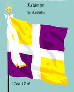 Drapeau d'ordonnance du régiment de Leuville