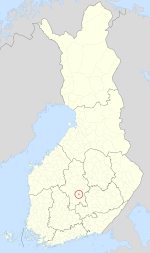Location of Säynätsalo in Finland